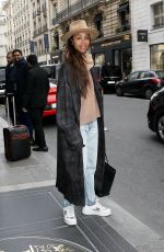 ZOE SALDANA and Marco Perego Out at Paris Fashion Week 03/05/2023