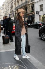 ZOE SALDANA and Marco Perego Out at Paris Fashion Week 03/05/2023
