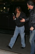 ZOE SALDANA Arrives at Greenwich Hotel in New York 03/09/2023