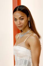 ZOE SALDANA at 95th Annual Academy Awards in Hollywood 03/12/2023