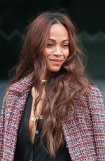 ZOE SALDANA at Chanel Show at Paris Fashion Week 03/07/2023