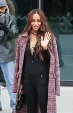 ZOE SALDANA at Chanel Show at Paris Fashion Week 03/07/2023