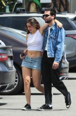 ADDISON RAE and Omar Fedi Out for Brunch in Los Angeles 04/22/2023