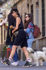 ALBA FLORES Out with Her Dog in Madrid 04/19/2023