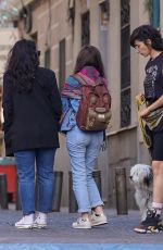 ALBA FLORES Out with Her Dog in Madrid 04/19/2023