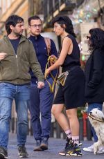ALBA FLORES Out with Her Dog in Madrid 04/19/2023