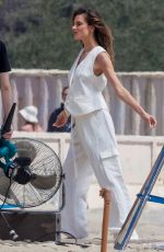 ALESSANDRA AMBROSIO at a Photoshoot on the Beach in Malibu 04/20/2023