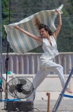 ALESSANDRA AMBROSIO at a Photoshoot on the Beach in Malibu 04/20/2023