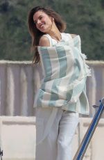 ALESSANDRA AMBROSIO at a Photoshoot on the Beach in Malibu 04/20/2023
