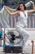 ALESSANDRA AMBROSIO at a Photoshoot on the Beach in Malibu 04/20/2023