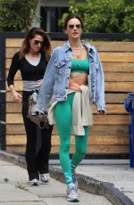 ALESSANDRA AMBROSIO Leaves Morning Yoga Class in West Hollywood 04/25/2023