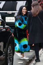 ALI WONG Arrives at Good Morning America in New York 04/05/2023