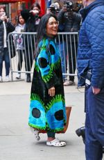 ALI WONG Arrives at Good Morning America in New York 04/05/2023