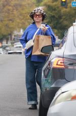 ALIA SHAWKAT Out Grabbing Some Lunch to go in Los Feliz 04/14/2023