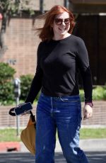 ALYSON HANNIGAN Leaves a Hair Salon in Beverly Hills 04/19/2023