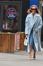 AMANDA HOLDEN Arrives at Global Radio Studios in London 04/19/2023