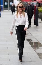AMANDA HOLDEN Arrives at Heart Radio in London 04/27/2023