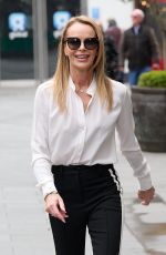 AMANDA HOLDEN Arrives at Heart Radio in London 04/27/2023