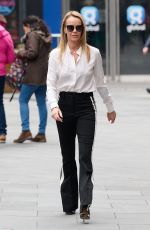 AMANDA HOLDEN Arrives at Heart Radio in London 04/27/2023