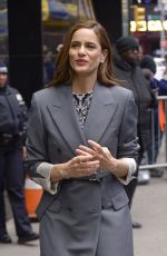 AMANDA PEET Arrives at Good Morning America in New York 04/26/2023
