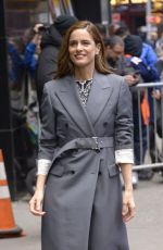 AMANDA PEET Arrives at Good Morning America in New York 04/26/2023