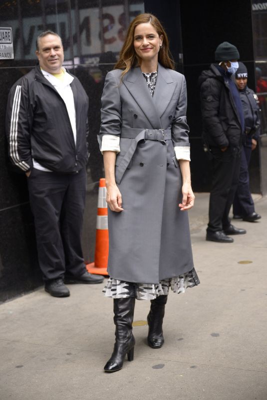 AMANDA PEET Arrives at Good Morning America in New York 04/26/2023