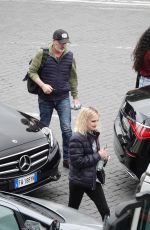 ANNA FARIS and Michael Barrett Out in Rome 04/24/2023