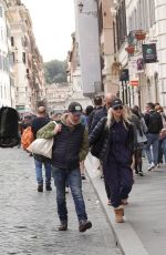 ANNA FARIS and Michael Barrett Out in Rome 04/24/2023