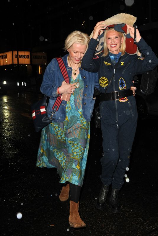 ANNEKA RICE andf JAKKI JONES Arrives at Duke of York Theatre in London 03/29/2023