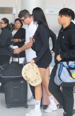 APRIL LOVE GEARY at LAX Airport in Los Angeles 04/13/2023