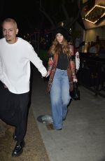 ASHLEE SIMPSON and Evan Ross Night Out with Friends at Heart WeHo in West Hollywood 04/05/2023
