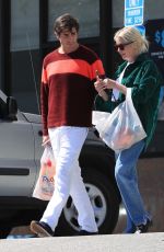 ASHLEY BENSON and Brandon Davis Leaves a Petco Pet Shop in West Hollywood 04/19/2023