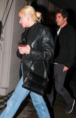 ASHLEY BENSON and Brandon Davis on a Date Night at Craig