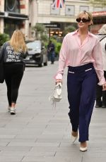 ASHLEY ROBERTS Arrives at Global Radio Studios in London 04/26/2023