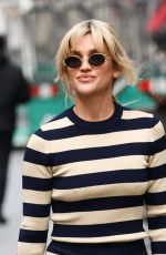 ASHLEY ROBERTS Arrives at Heart Radio in London 04/17/2023