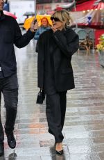 ASHLEY ROBERTS Arrives at Heart Radio in London 04/21/2023