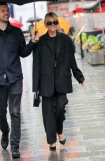 ASHLEY ROBERTS Arrives at Heart Radio in London 04/21/2023
