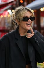 ASHLEY ROBERTS Arrives at Heart Radio in London 04/21/2023