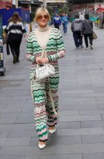ASHLEY ROBERTS Arrives at Heart Radio in London 04/27/2023 