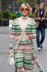 ASHLEY ROBERTS Arrives at Heart Radio in London 04/27/2023 