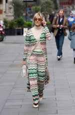 ASHLEY ROBERTS Arrives at Heart Radio in London 04/27/2023 