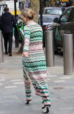 ASHLEY ROBERTS Arrives at Heart Radio in London 04/27/2023 