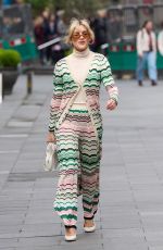 ASHLEY ROBERTS Arrives at Heart Radio in London 04/27/2023 