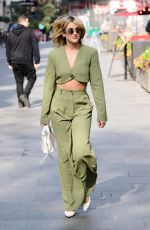 ASHLEY ROBERTS Leaves Global Radio Studios in London 04/18/2023