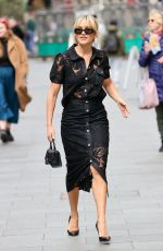 ASHLEY ROBERTS Leaves Heart Breakfast Show in London 04/20/2023