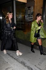 ASHLEY SCOTT Out for Dinner with Friend at Craig