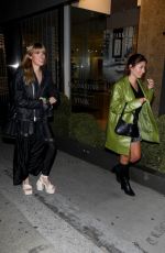 ASHLEY SCOTT Out for Dinner with Friend at Craig