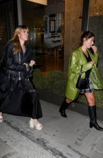 ASHLEY SCOTT Out for Dinner with Friend at Craig