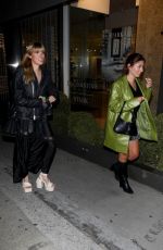ASHLEY SCOTT Out for Dinner with Friend at Craig