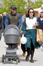 AURORA RAMAZOTTI and Goffredo Cerza Out with their Baby in Milan 04/15/2023